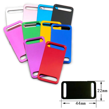 Personalized Aluminum Pet ID Tags - Custom Engravable Name Plates 100pcs - ZOOMNSTORE