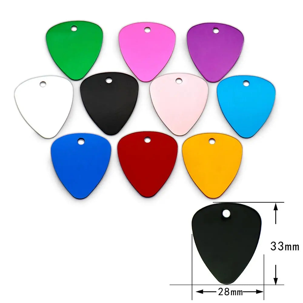Personalized Aluminum Pet ID Tags - Custom Engravable Name Plates 100pcs - ZOOMNSTORE
