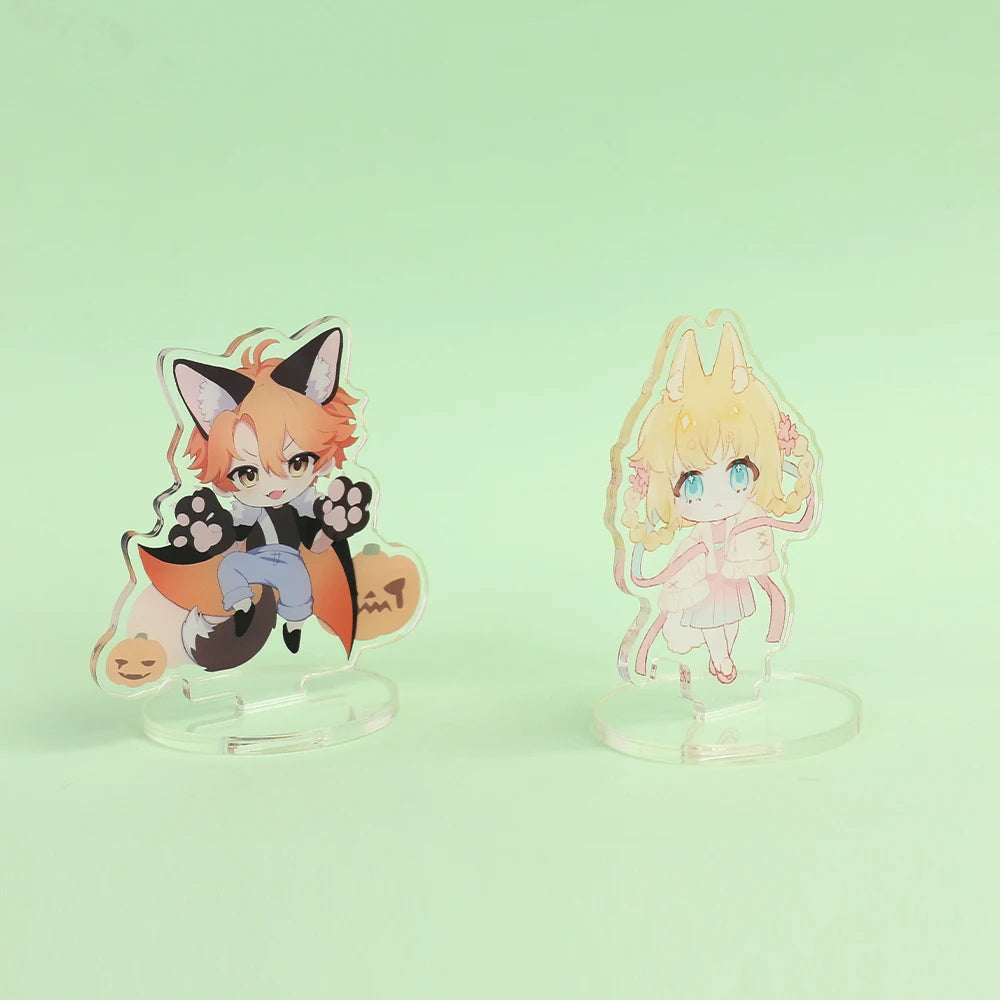 Personalized Anime Character Cartoon Acrylic Stand Custom Transparent Printing Souvenir Birthday Gift Pet Cat Dog Keychain - ZOOMNSTORE