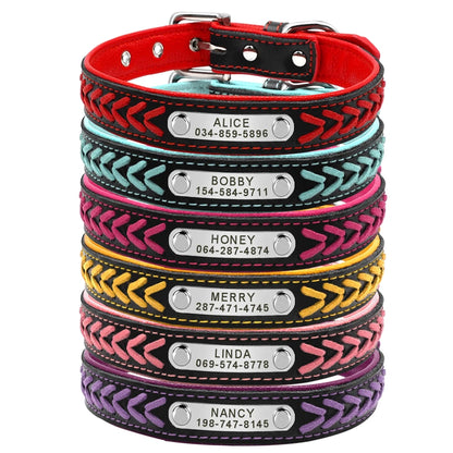 Personalized Dog Collar with Engraved Tag - Adjustable for Small to Large Dogs - ZOOMNSTORE