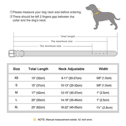 Personalized Dog Collar with Engraved Tag - Adjustable for Small to Large Dogs - ZOOMNSTORE