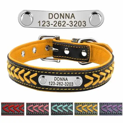 Personalized Dog Collar with Engraved Tag - Adjustable for Small to Large Dogs - ZOOMNSTORE