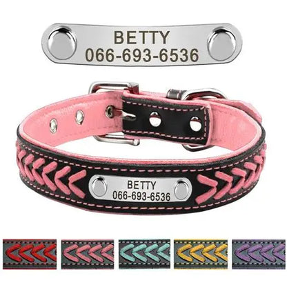 Personalized Dog Collar with Engraved Tag - Adjustable for Small to Large Dogs - ZOOMNSTORE