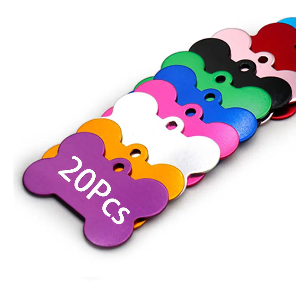 Personalized Dog ID Tags - Custom Anti-Lost Pet Tags 20 Pcs - ZOOMNSTORE