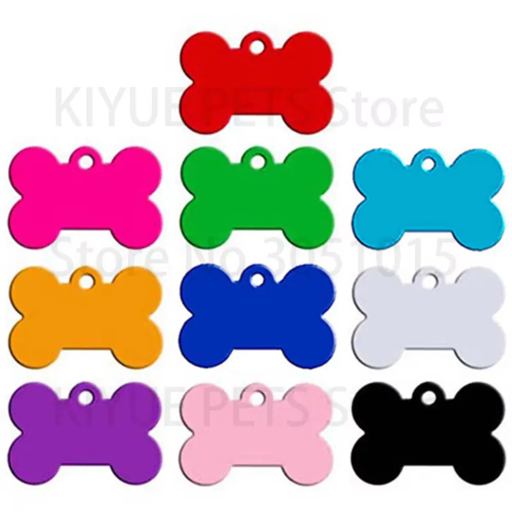 Personalized Dog ID Tags - Custom Anti-Lost Pet Tags 20 Pcs - ZOOMNSTORE