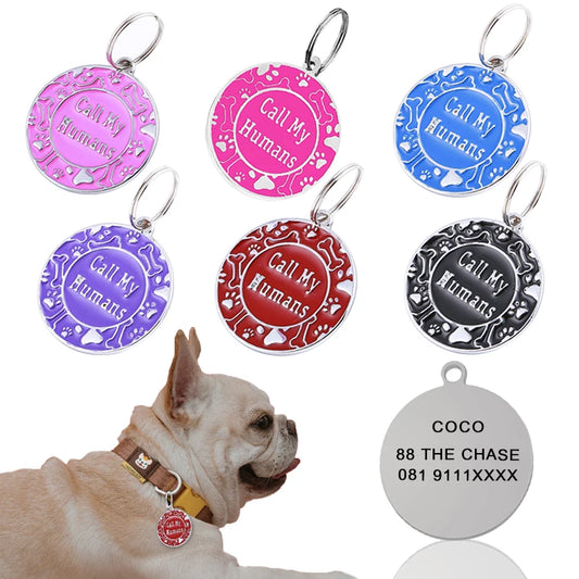 Personalized Engraved Pet ID Tag - Custom Dog Cat Collar Accessory - ZOOMNSTORE