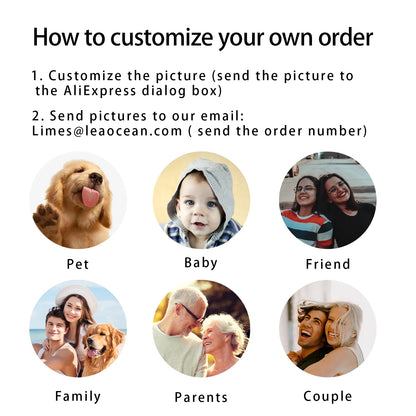 Personalized Eye Bracelet - Custom Photo Engraved Jewelry for Couples - ZOOMNSTORE