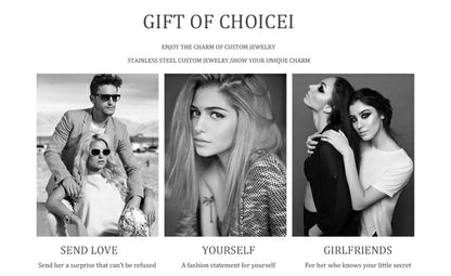 Personalized Name Necklace - Custom Pendant & 5mm Cuban Link Chain Gold Jewelry Gift - ZOOMNSTORE