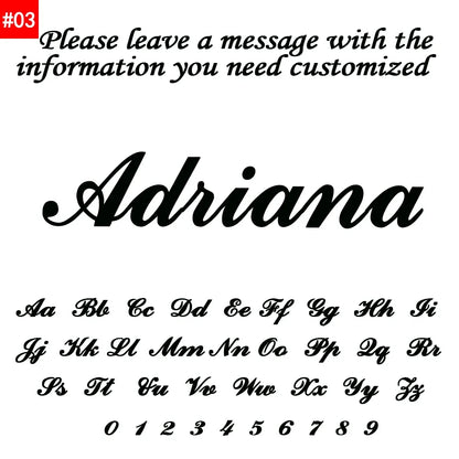 Personalized Name Necklace - Custom Pendant & 5mm Cuban Link Chain Gold Jewelry Gift - ZOOMNSTORE