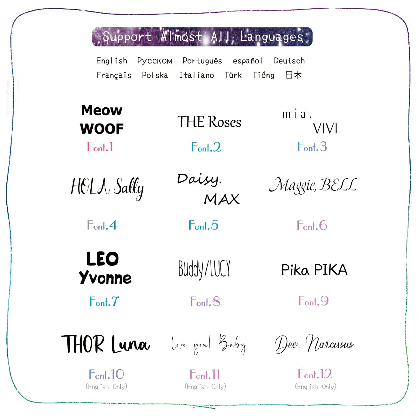 Personalized Pet ID Tag - Custom Engraved Metal Charm with Cute Symbols - ZOOMNSTORE