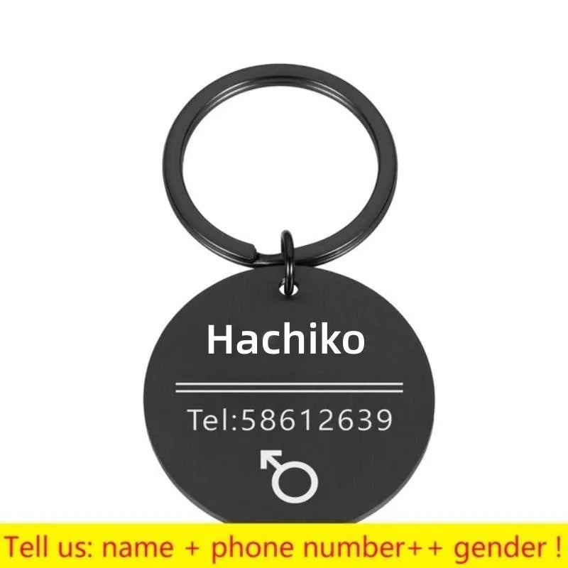 Personalized Pet ID Tag - Engraved Dog Cat Collar Charm - ZOOMNSTORE