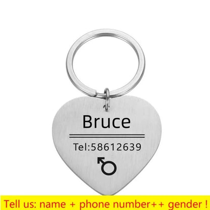 Personalized Pet ID Tag - Engraved Dog Cat Collar Charm - ZOOMNSTORE