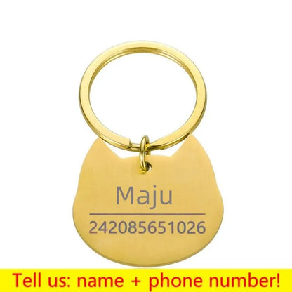 Personalized Pet ID Tag - Engraved Dog Cat Collar Charm - ZOOMNSTORE