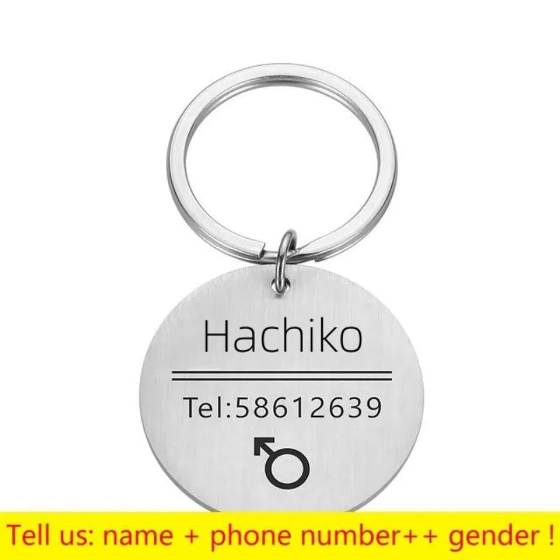 Personalized Pet ID Tag - Engraved Dog Cat Collar Charm - ZOOMNSTORE