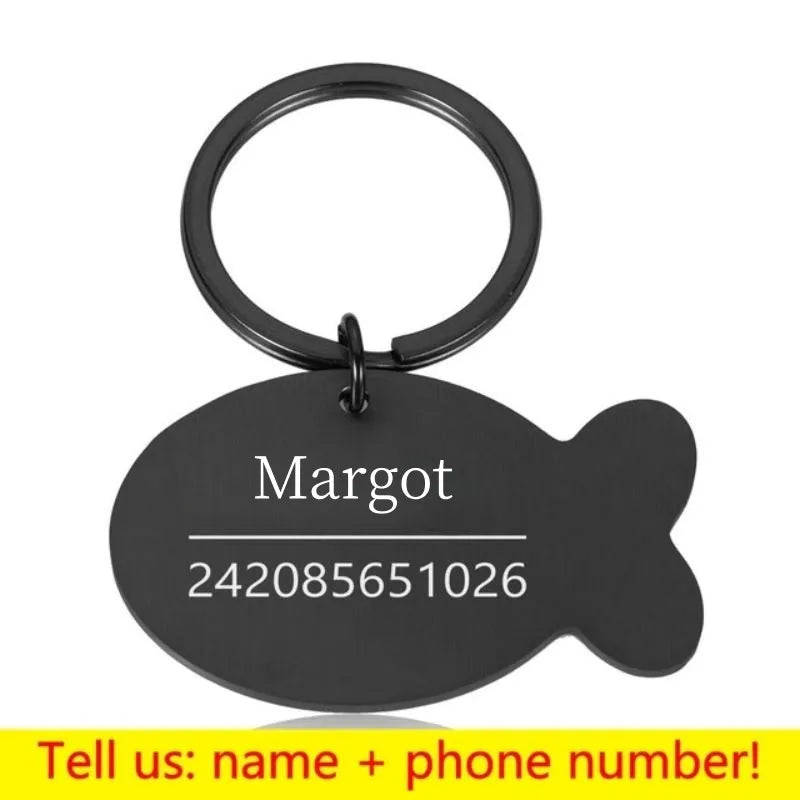 Personalized Pet ID Tag - Engraved Dog Cat Collar Charm - ZOOMNSTORE