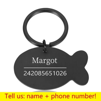 Personalized Pet ID Tag - Engraved Dog Cat Collar Charm - ZOOMNSTORE
