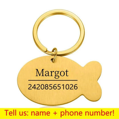 Personalized Pet ID Tag - Engraved Dog Cat Collar Charm - ZOOMNSTORE