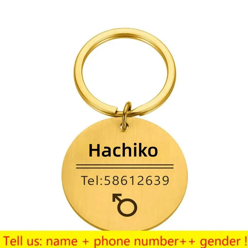 Personalized Pet ID Tag - Engraved Dog Cat Collar Charm - ZOOMNSTORE