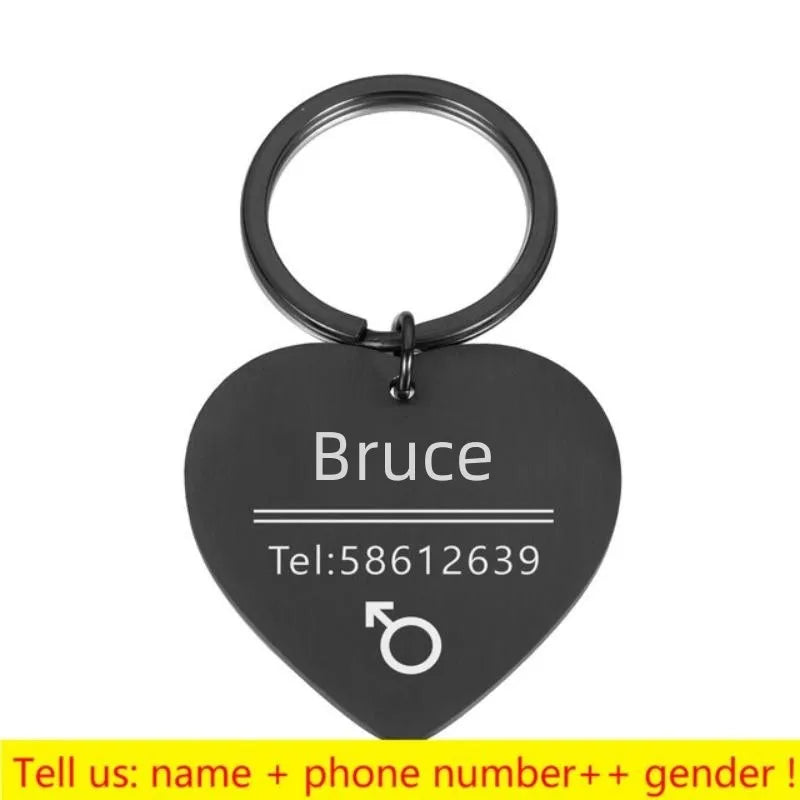 Personalized Pet ID Tag - Engraved Dog Cat Collar Charm - ZOOMNSTORE