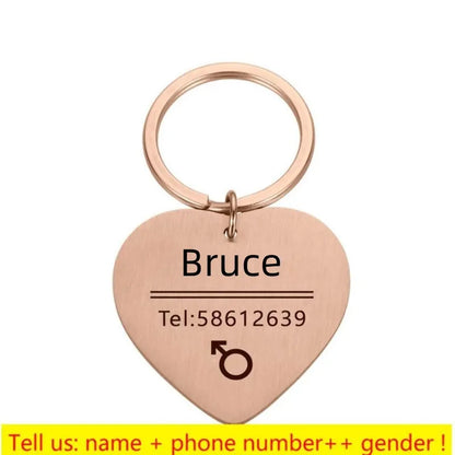 Personalized Pet ID Tag - Engraved Dog Cat Collar Charm - ZOOMNSTORE