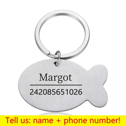 Personalized Pet ID Tag - Engraved Dog Cat Collar Charm - ZOOMNSTORE