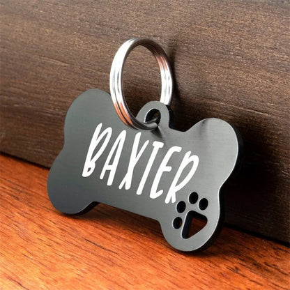 Personalized Stainless Steel Dog ID Tag - Customized Pet Name Tag - ZOOMNSTORE