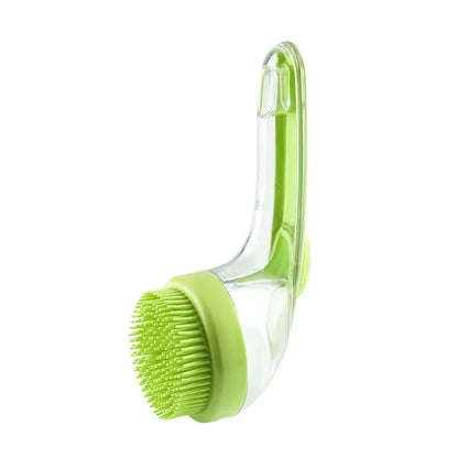 Pet Bath Brush – Silicone Dog Grooming Tool With Shampoo Dispenser & Soft Bristles - ZOOMNSTORE