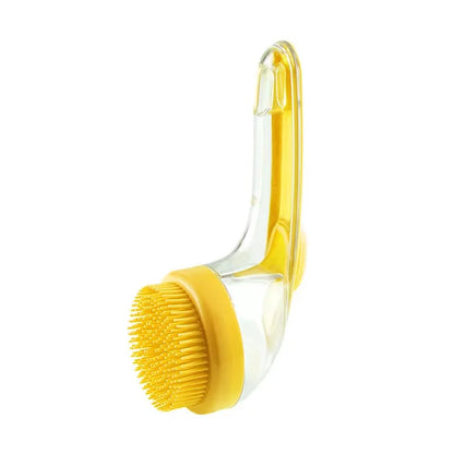 Pet Bath Brush – Silicone Dog Grooming Tool With Shampoo Dispenser & Soft Bristles - ZOOMNSTORE