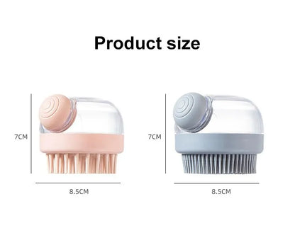 Pet Bath Brush – Soft Silicone Dog Grooming Brush With Shampoo Dispenser & Massage - ZOOMNSTORE