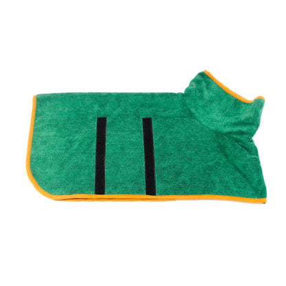 Pet Bathrobe - Highly Absorbent Dog Drying Coat Quick Dry Adjustable Robe - ZOOMNSTORE
