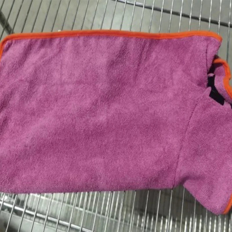 Pet Bathrobe Towel - Fast Drying Microfiber Dog Robe | Adjustable Absorbent Coat - ZOOMNSTORE