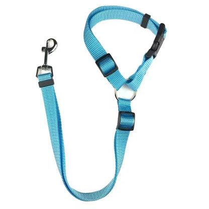 Adjustable Two-in-One Pet Car Seat Belt  Leash - Nylon Dog Safety Harness - ZOOMNSTORE