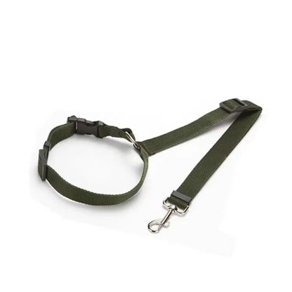Adjustable Two-in-One Pet Car Seat Belt and Leash - Nylon Safety Harness for Dogs - ZOOMNSTORE