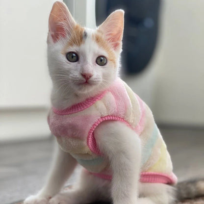 Pet Dog Clothes - Warm Fleece Dog Vest & Cozy Cat Sweater for Small Dogs - ZOOMNSTORE