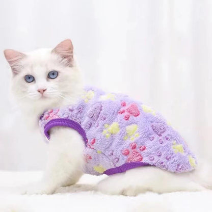 Pet Dog Clothes - Warm Fleece Dog Vest & Cozy Cat Sweater for Small Dogs - ZOOMNSTORE