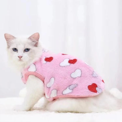 Pet Dog Clothes - Warm Fleece Dog Vest & Cozy Cat Sweater for Small Dogs - ZOOMNSTORE
