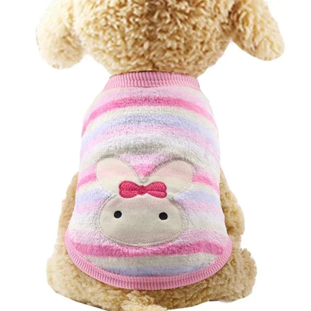Pet Dog Clothes - Warm Fleece Dog Vest & Cozy Cat Sweater for Small Dogs - ZOOMNSTORE