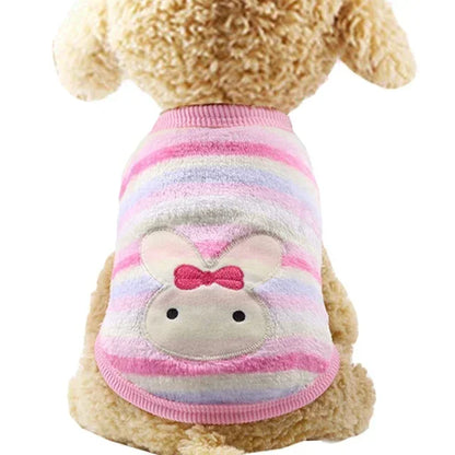 Pet Dog Clothes - Warm Fleece Dog Vest & Cozy Cat Sweater for Small Dogs - ZOOMNSTORE