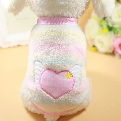 Pet Dog Clothes - Warm Fleece Dog Vest & Cozy Cat Sweater for Small Dogs - ZOOMNSTORE