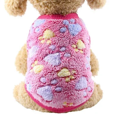 Pet Dog Clothes - Warm Fleece Dog Vest & Cozy Cat Sweater for Small Dogs - ZOOMNSTORE