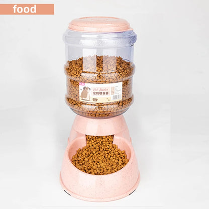 Automatic Pet Feeder  Water Dispenser - Large Capacity Dog  Cat Bowls - ZOOMNSTORE