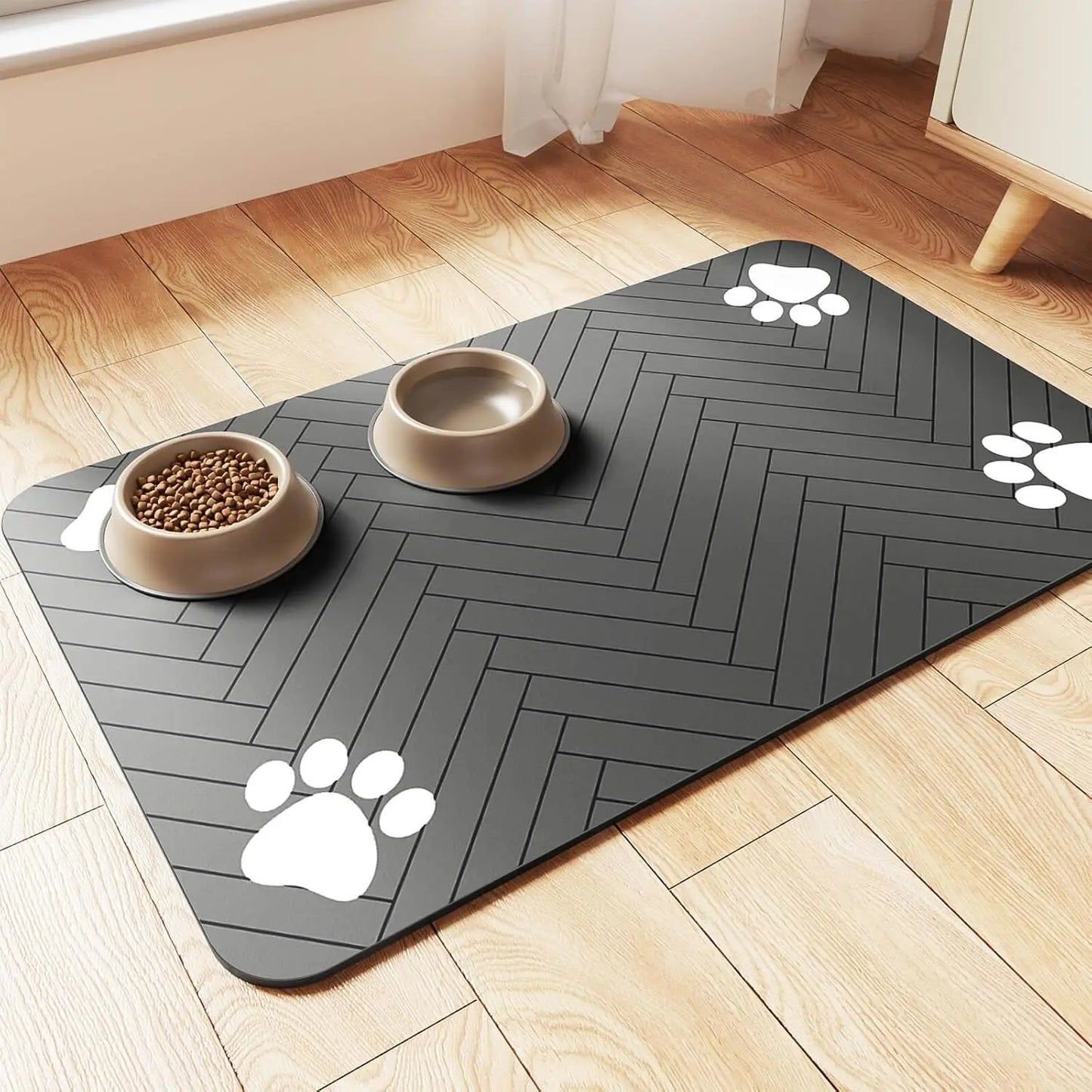 Absorbent Pet Feeding Mat - Waterproof Placemat for Dogs and Cats - ZOOMNSTORE