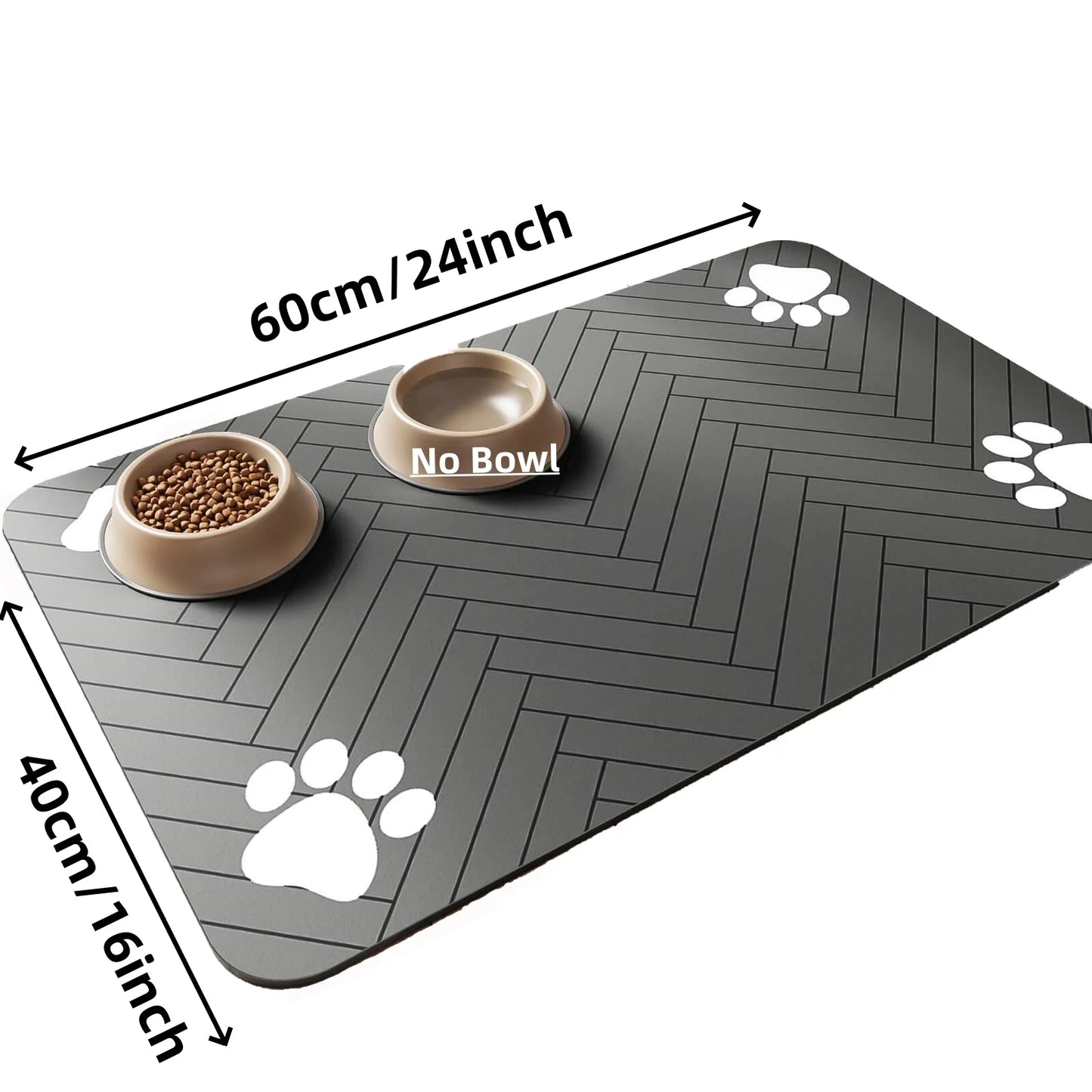 Absorbent Pet Feeding Mat - Waterproof Placemat for Dogs and Cats - ZOOMNSTORE