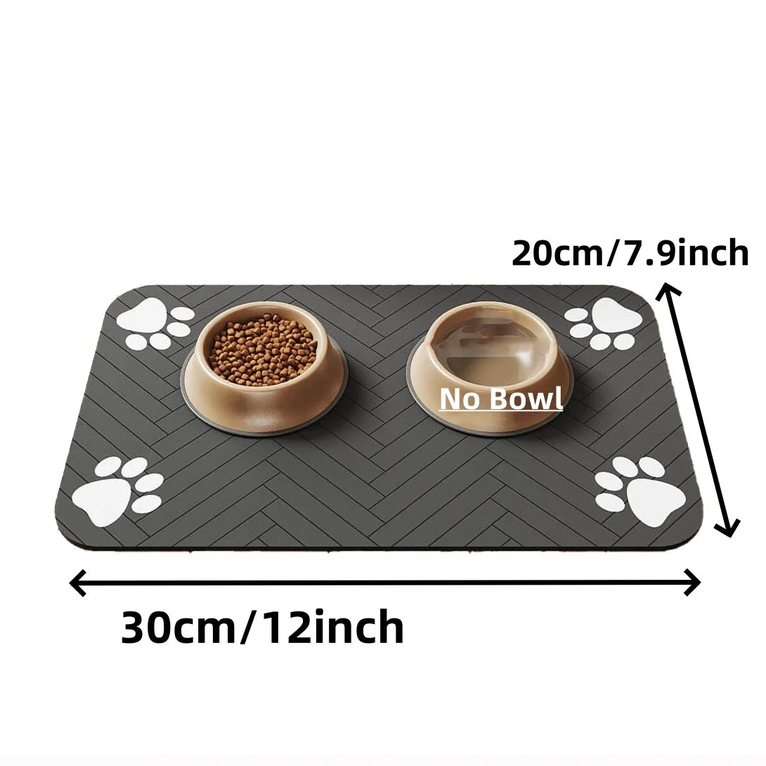 Absorbent Pet Feeding Mat - Waterproof Placemat for Dogs and Cats - ZOOMNSTORE