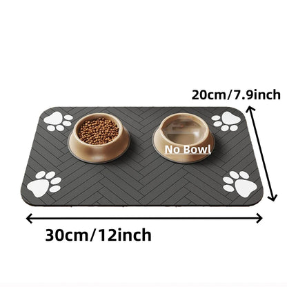 Absorbent Pet Feeding Mat - Waterproof Placemat for Dogs and Cats - ZOOMNSTORE