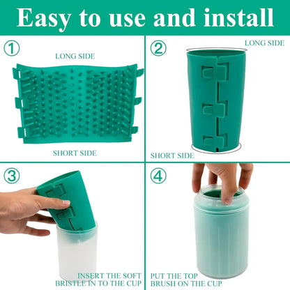 Pet Foot Wash Cup - Soft Silicone Dog  Cat Cleaner Portable Bath Supplies - ZOOMNSTORE