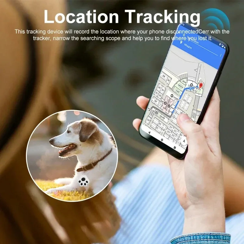 Pet GPS Tracker - Bluetooth Key Finder Device for Dog Cat Locator & Kids Bag - ZOOMNSTORE