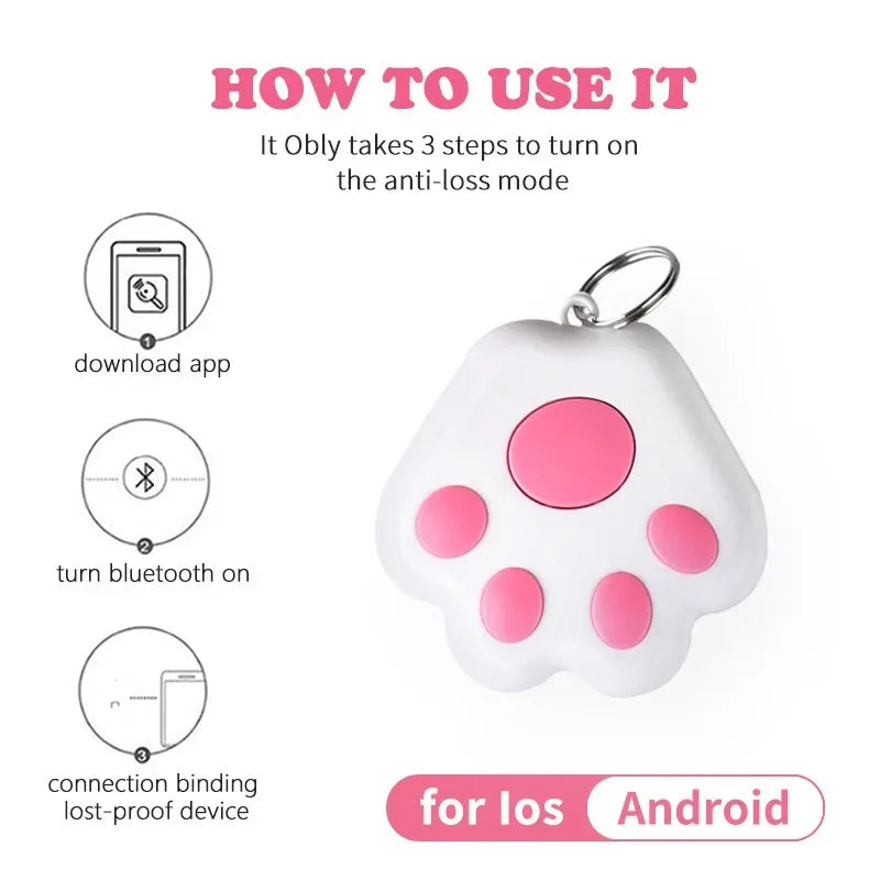 Pet GPS Tracker - Bluetooth Key Finder Device for Dog Cat Locator & Kids Bag - ZOOMNSTORE