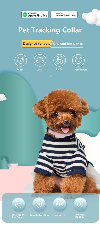Pet GPS Tracker - Waterproof GPS Pet Collar for Dogs & Cats | Real-Time Locator Device - ZOOMNSTORE