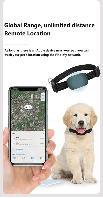 Pet GPS Tracker - Waterproof GPS Pet Collar for Dogs & Cats | Real-Time Locator Device - ZOOMNSTORE